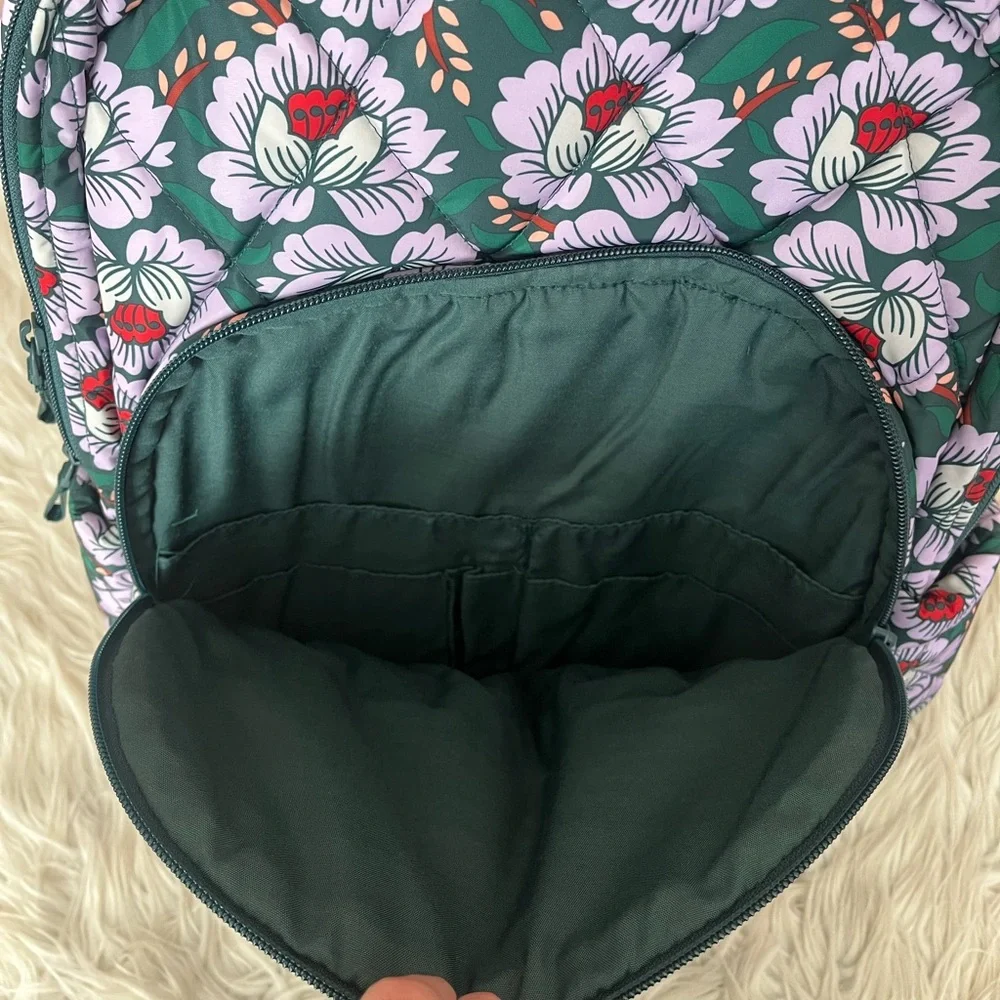 {Vera Bradley} Essential Large Backpack, Lunch Tote, & Tumbler in Lotus Sea Moss